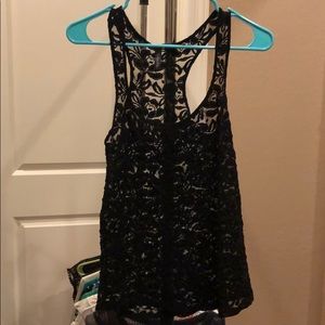 Full tilt lace tank top